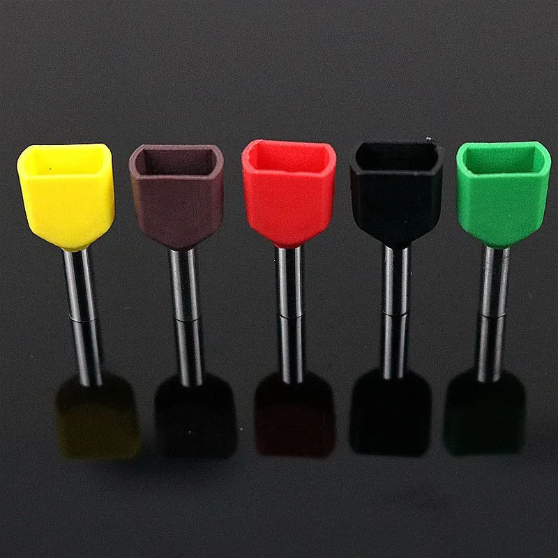 

100PCS Copper TE1512 European cold terminal copper nose double pre insulated splice tube type needle copper terminal