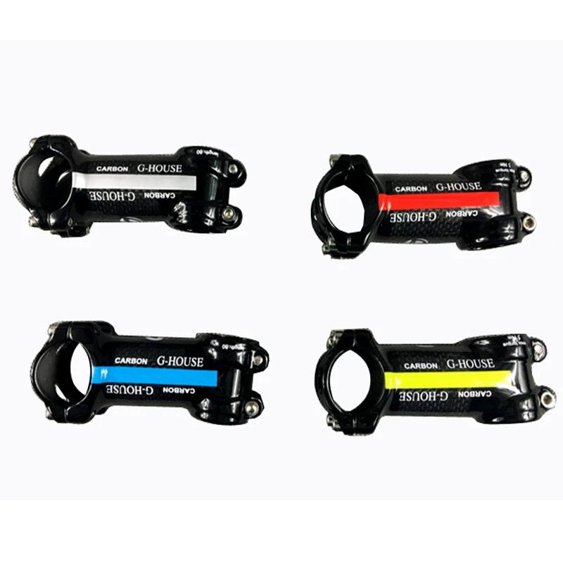 

2016 new arrive 4 color alloy + 3k carbon 6 degree 17 degree stem mountain bike road bike stem frok 28.6 bar 31.8