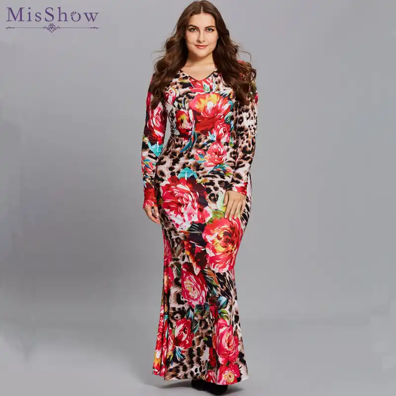 floral bodycon maxi dress