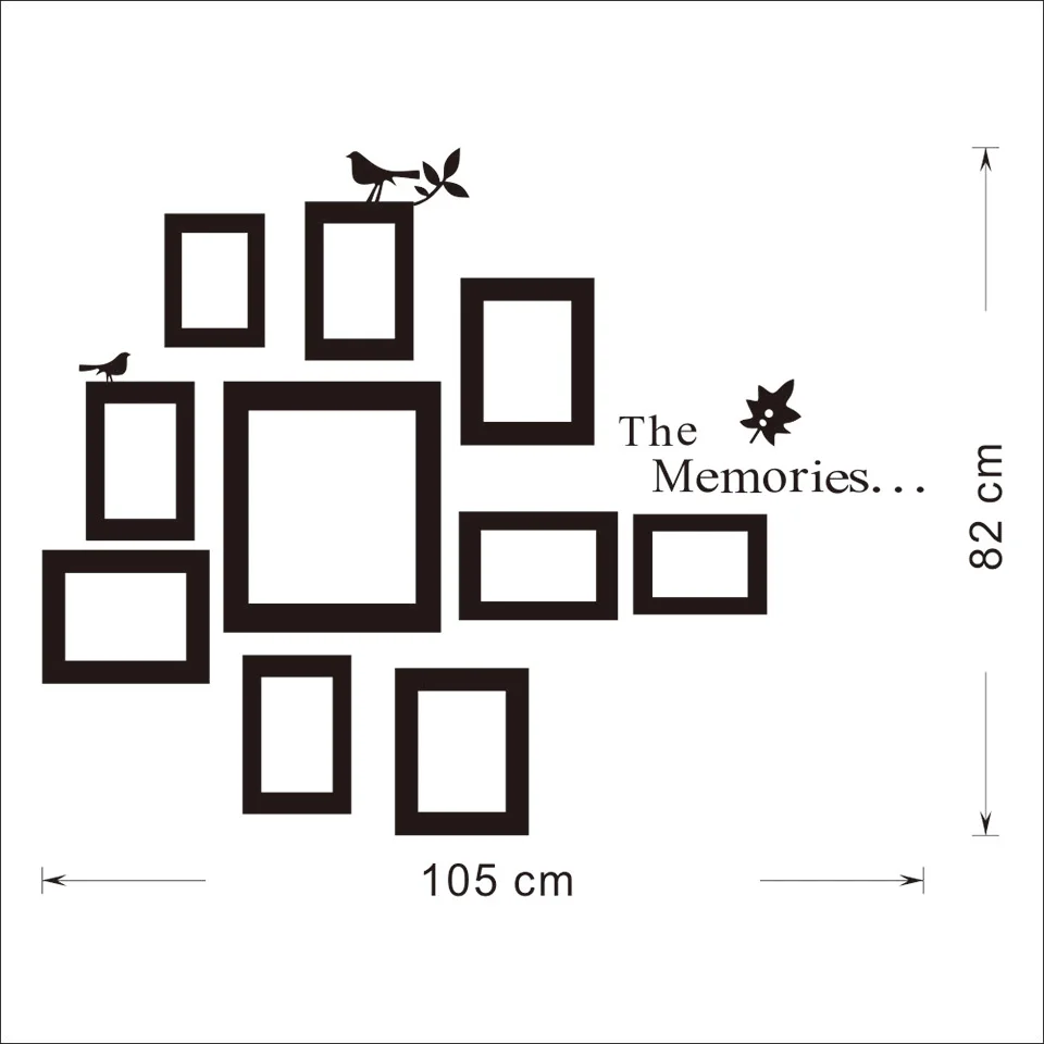 Photo Frame The Memories Wall Sticker WS034-1 (1)