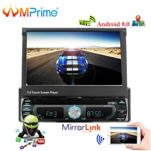 AMPrime 1 Din Radio Android 8.0 Car Multimedia 7 ” HD Car Styling Autoradio GPS Navigation Car Audio Player with Bluetooth Wifi