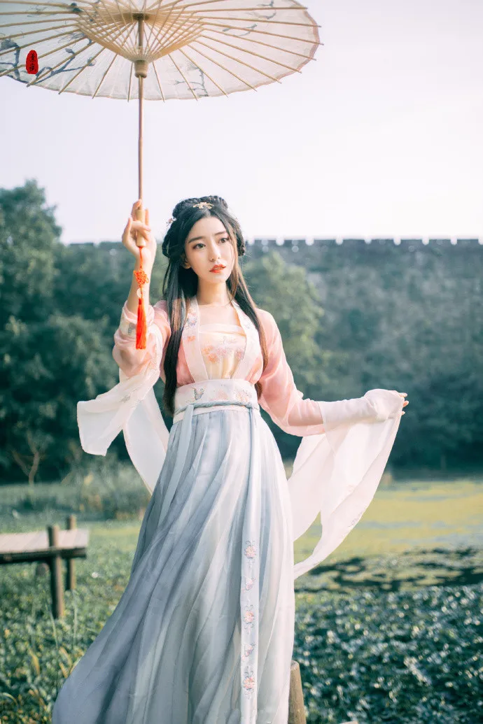  2020 ancient chinese hanfu clothing women chinese folk dance costume qing dynasty tradition silk dy