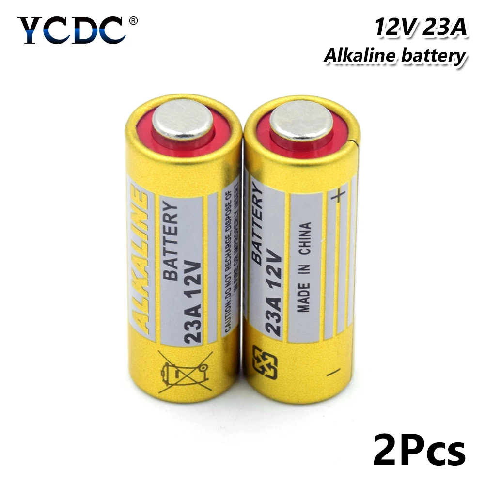 

2pcs 12V 23A Dry Alkaline Battery 23AE 21/23 A23 23GA MN21 E23A V23GA GP23A For Doorbell Car Alarm Walkman Car Remote Control
