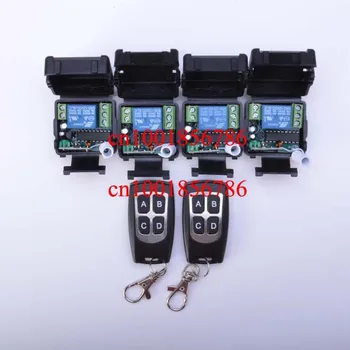 

Free shipping 12V 1ch wireless remote control switch system 2 transmitter & 4 receiver(switch) relay smart house z-wave