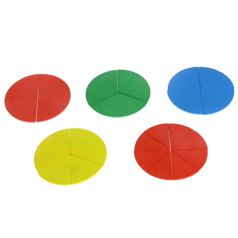 

Montessori Material Wooden Circular Fractions Scoreboard Kid Educational Toy