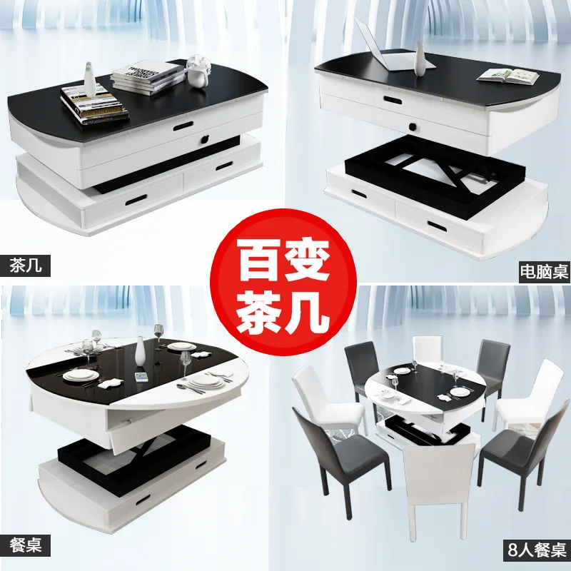 

electric multifunction foldable Coffee Table Living Room liftable and lowerable minimalist rectangle mesas de centro table