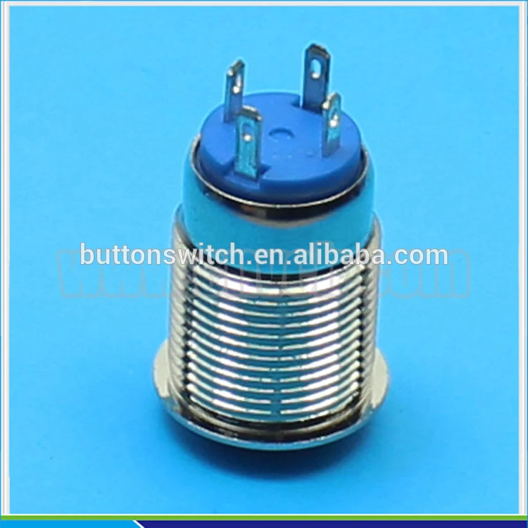 1222 High round front head momentary dot illuminated IP65 waterproof switch