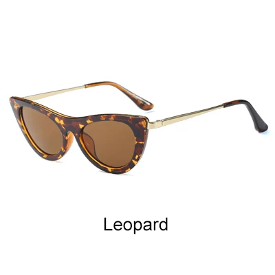 Ralferty ретро в форме кошачьих глаз солнцезащитные очки Для женщин дизайнер белый солнцезащитные очки UV400 взрослых быстро очки женские Sunnies люнет F97549 - Цвет линз: Leopard