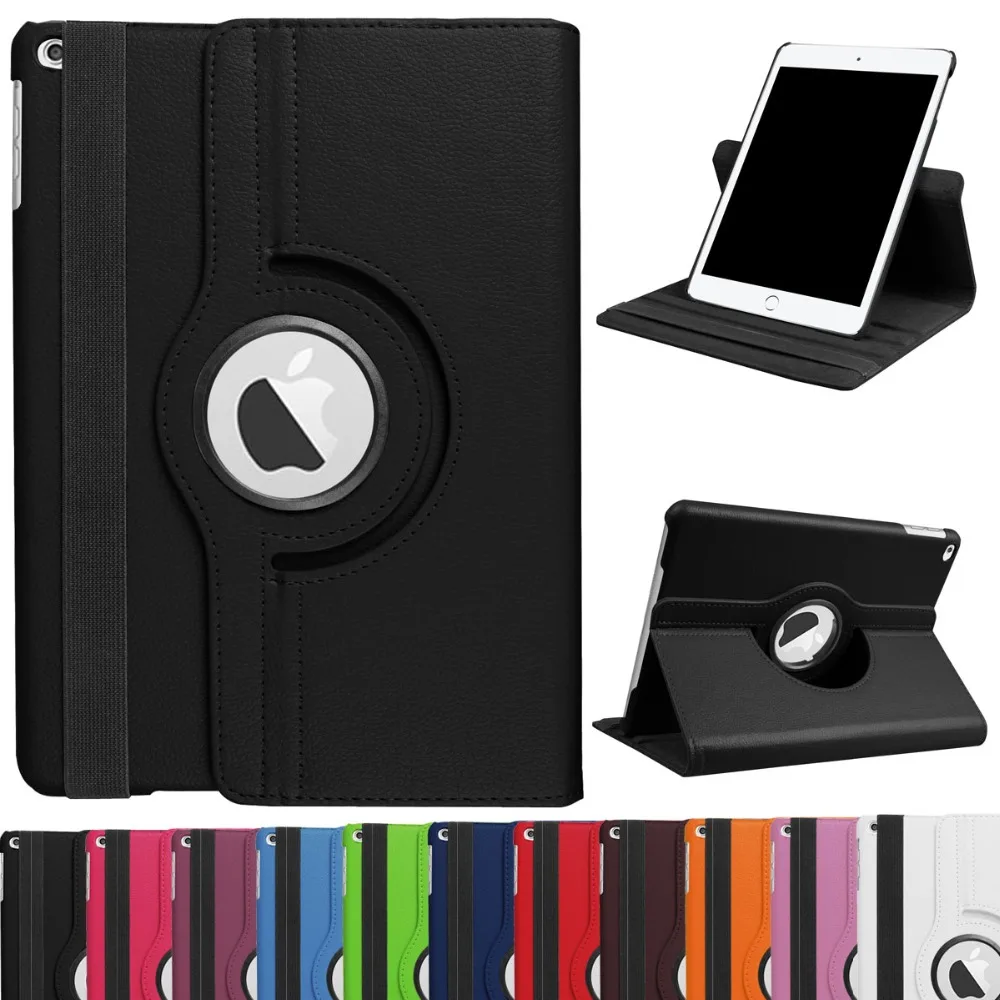 360 Degree Rotating Stand Case for iPad 9.7 2017 2018 PU Leather Smart Magnetic Cover For Air 1st 2nd Gen A1474 A1475 |
