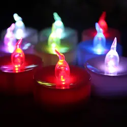 Электронные огни мерцающего беспламенного свет мерцания Чай свечах для рождественской вечеринки Свадебные Свечи украшения дома