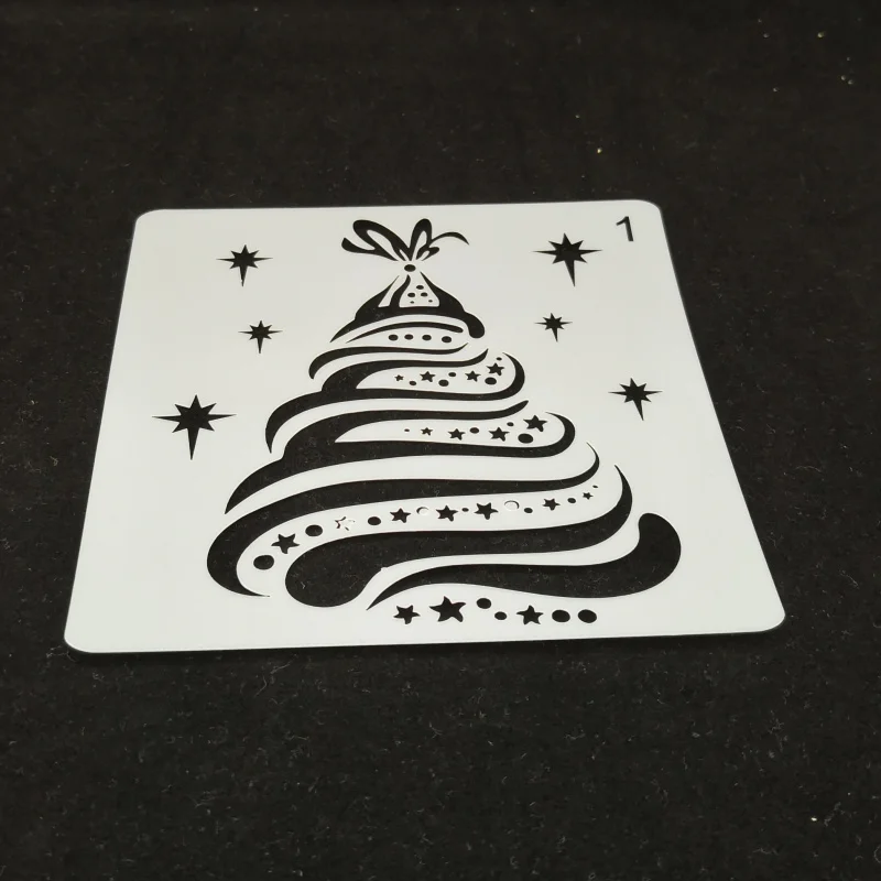 

13*13 Christmas pvc Layering Stencils for DIY Scrapbooking/photo album Decorative Embossing DIY Paper Cards Crafts