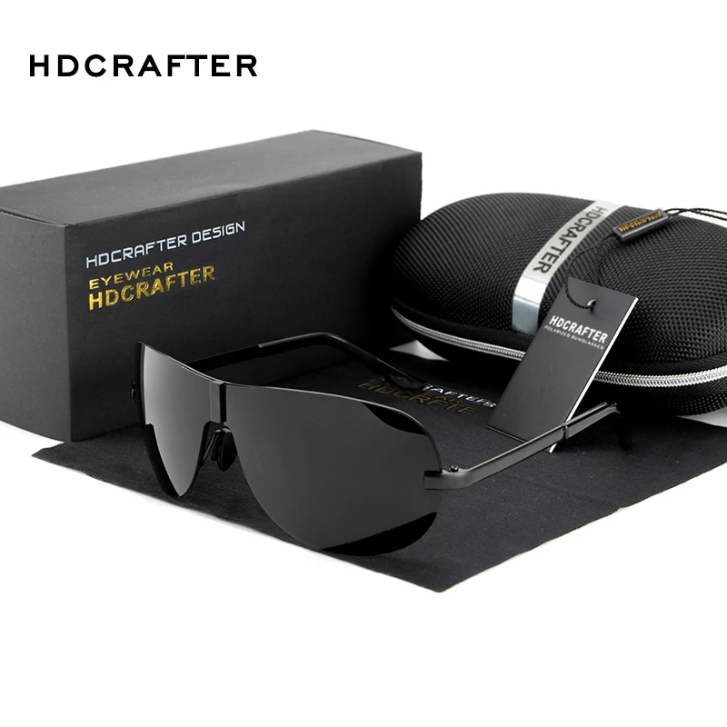 

HDCRAFTER Brand Designer Sunglasses for Men Polarized Driving Sunglasses Sun Glasses Male Oculos de sol masculino Eyewear
