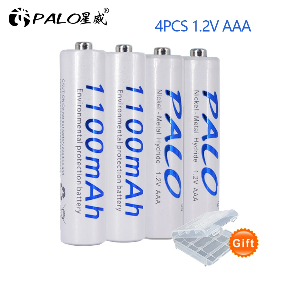 Palo 4 Pz/Lotto 1100Mah 1.2V Aaa Batteria Baterias Bateria Ni-Mh 1.2V Batteria Ricaricabile Aaa Batteria Ricaricabile