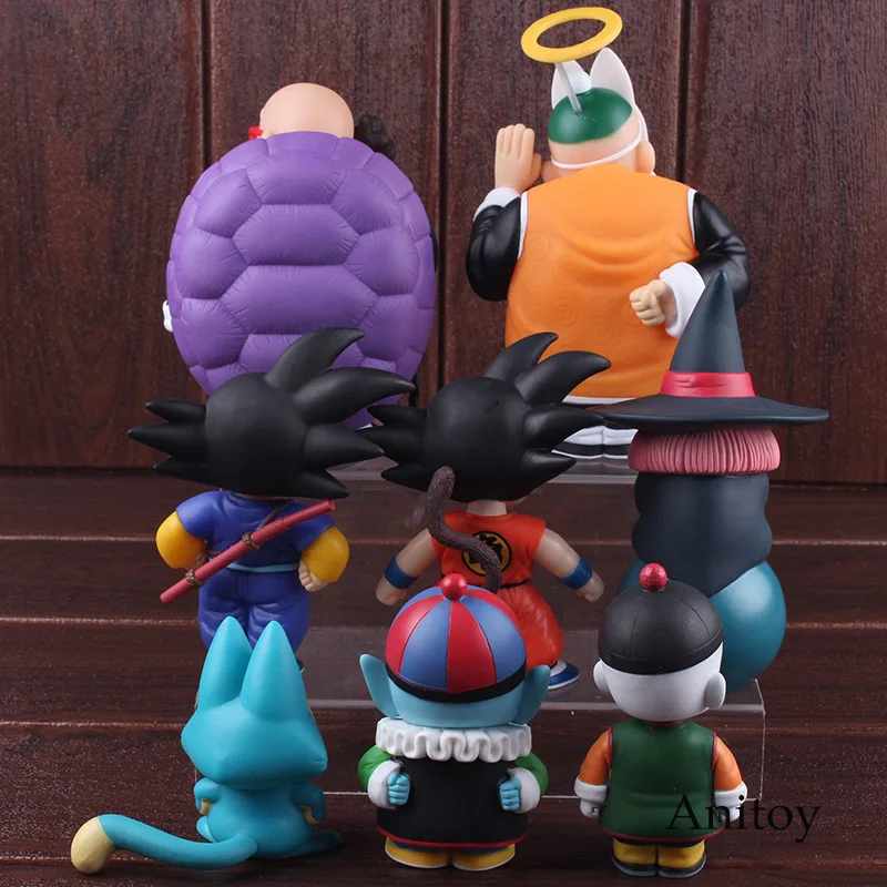 Dragon Ball игрушки Гохан Chiaotzu Puar плов Uranai Баба Мастер Роши Сон Гоку фигурку ПВХ Коллекционные Фигурки 4 шт./компл