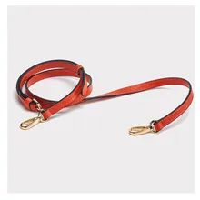 Slim Long Bag Strap Genuine Leather Crossbody Shoulder Litchi Pattern Belt Original Handbag Parts Accessories