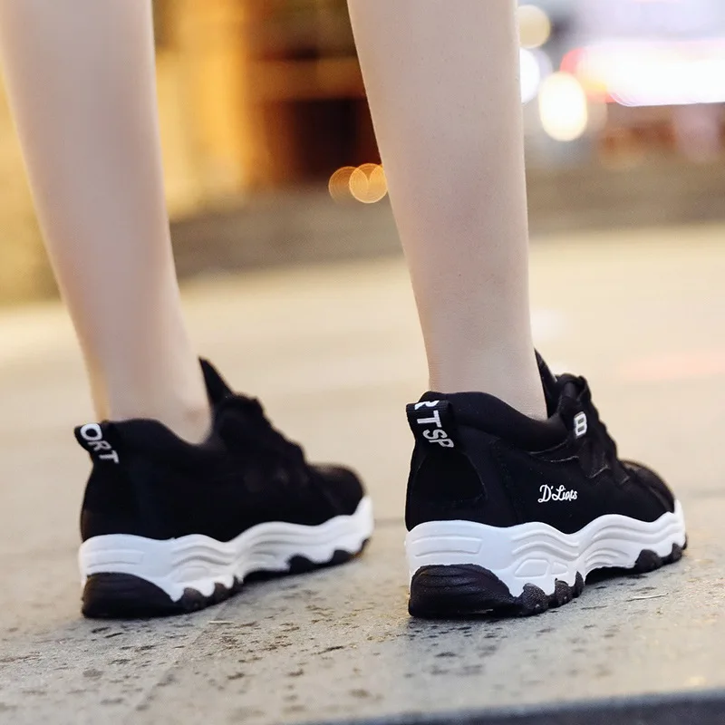 Женские кроссовки на платформе Harajuku Basket Femme Tenis zapatillas mujer XYZ134 новинка 2019|Кроссовки