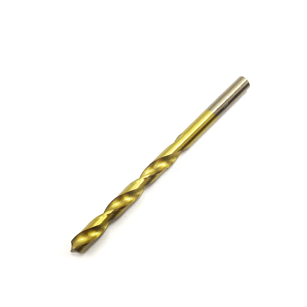 HSS titanium twist drill / drill straight shank 19pcs drill bit  1.0mm-10.0mm round handle Metal Woodworking Cutter Set