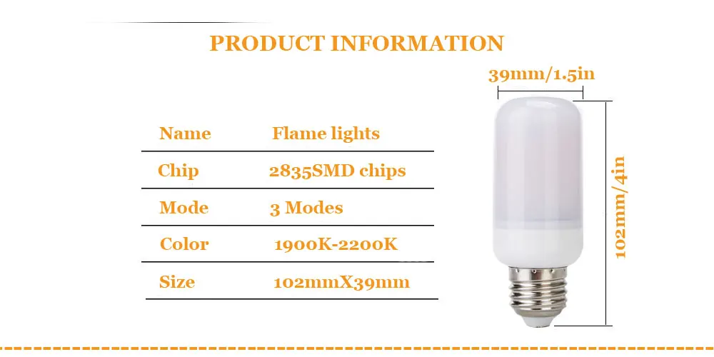 Новинка 2017 года светодиодные лампы эффект пламени огня Лампочки 5 Вт мерцающего пламени эмуляции огни E27 E26 E14 B22 2835smd 1800 К ac100-265v