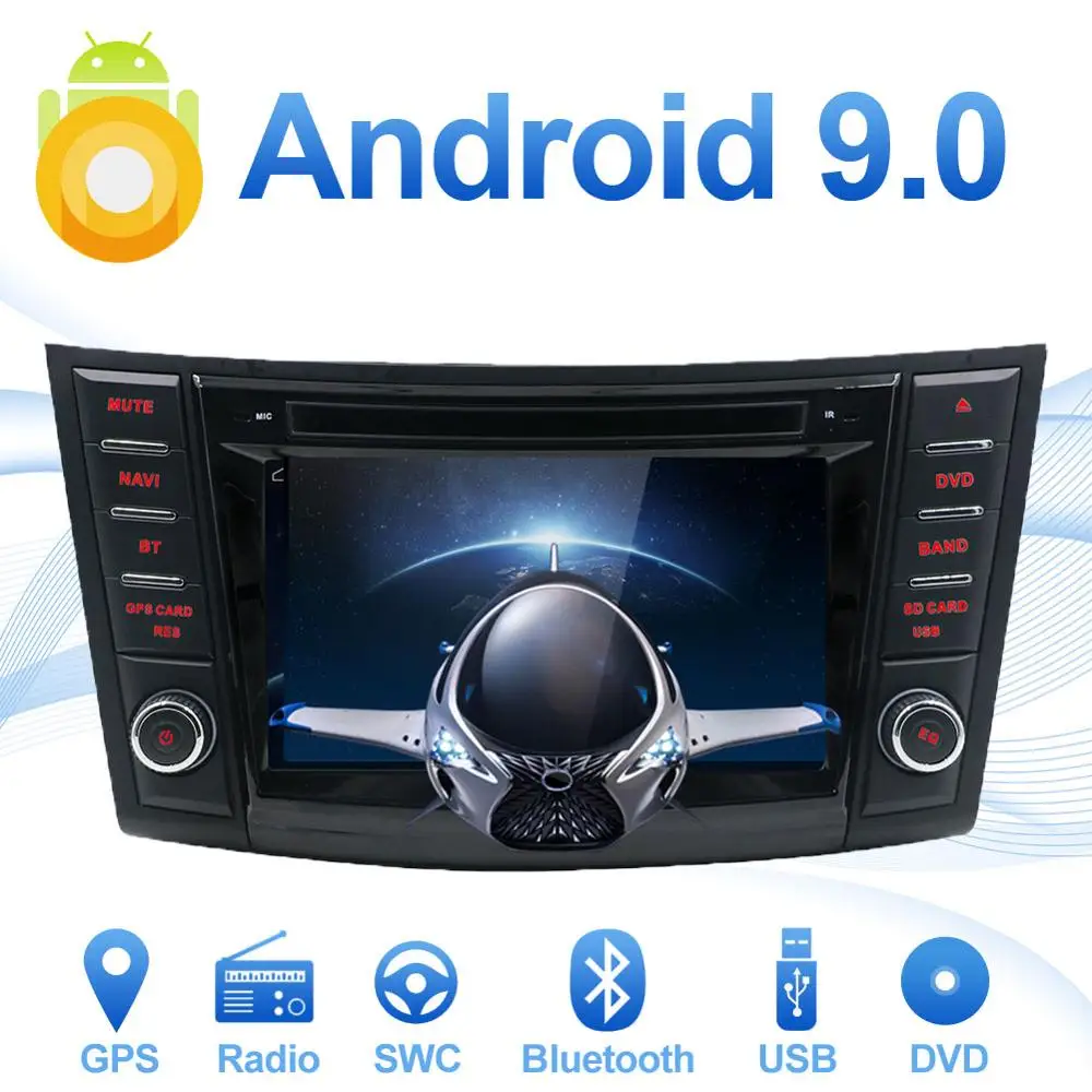 " Android 9,0 автомобильный DVD для Suzuki Swift 2011 2012 2013 радио FM WiFi стерео аудио видео gps навигация камера заднего вида