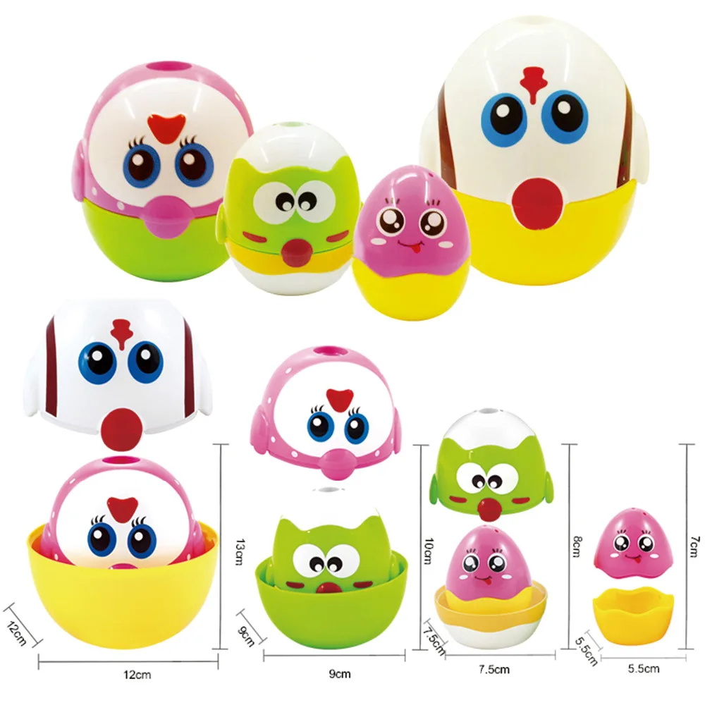 

Colorful Chicken Egg Balance Egg Shape Russian Nesting Dolls Learning Toys for Toddlers Dolls Set Action & Toy Figures(1228)