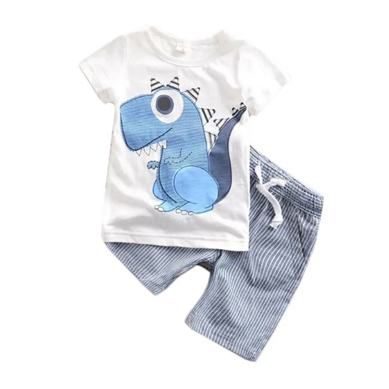 

Hot Sale Brand Boys Clothing Children Summer Boys Clothes Cartoon Kids Boy Clothing Set T-shit+Pants Cotton