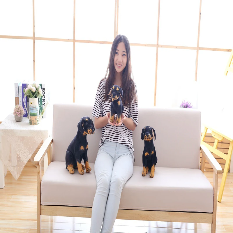 1397 30 De Réductionvente Chaude Nouvelle Simulation Chien Petit Chien Noir En Peluche Jouet Enfants Cadeau Danniversaire In Animaux En Peluche