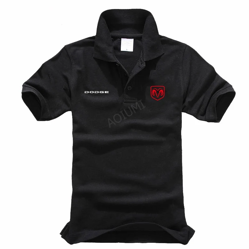 

Men's Polo Shirt Style Summer Fashion Men Dodge polo shirt Cotton Fit Polos Top Casual polos