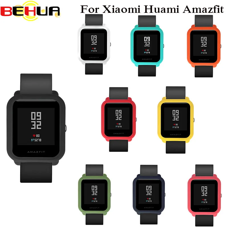 

Soft Silcone Case Cover for Xiaomi Amazfit Bip BIT PACE Lite Youth Protect Watch Frame Shell For Xiaomi Huami Amazfit watch