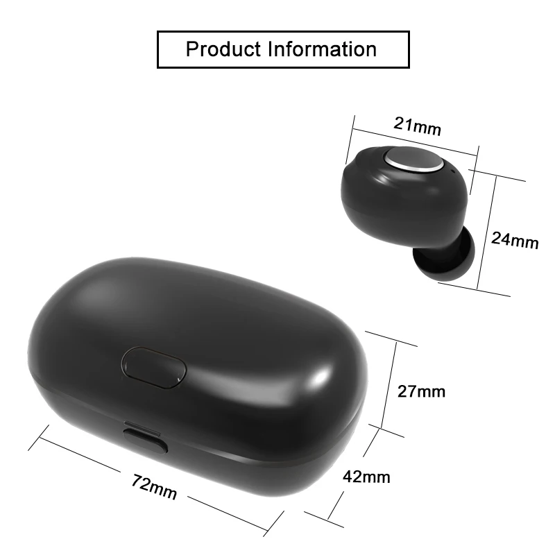Bluetooth 5 0 TWS беспроводные наушники водонепроницаемая Спортивная стерео гарнитура