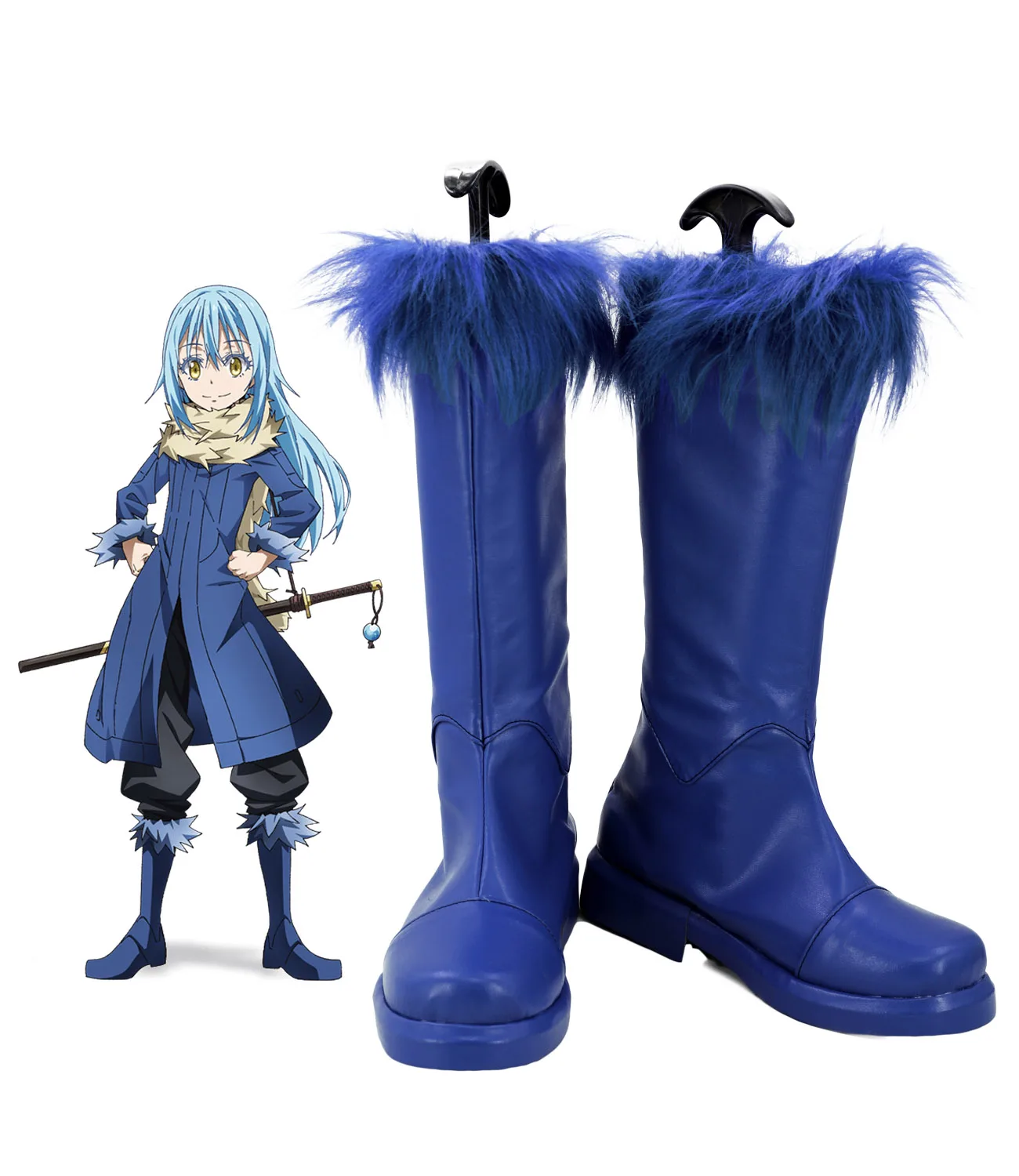 

Rimuru Tempest Shoes Cosplay Tensei Shitara Slime Datta Ken Rimuru Tempest Cosplay Boots Blue Shoes Custom Made Any Size