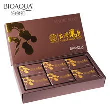 6 шт./лот Formosa Мыло натуральное мыло ручной работы очищающее масло в черный очищающее мыло очищающее средство для лица подарок SBC004