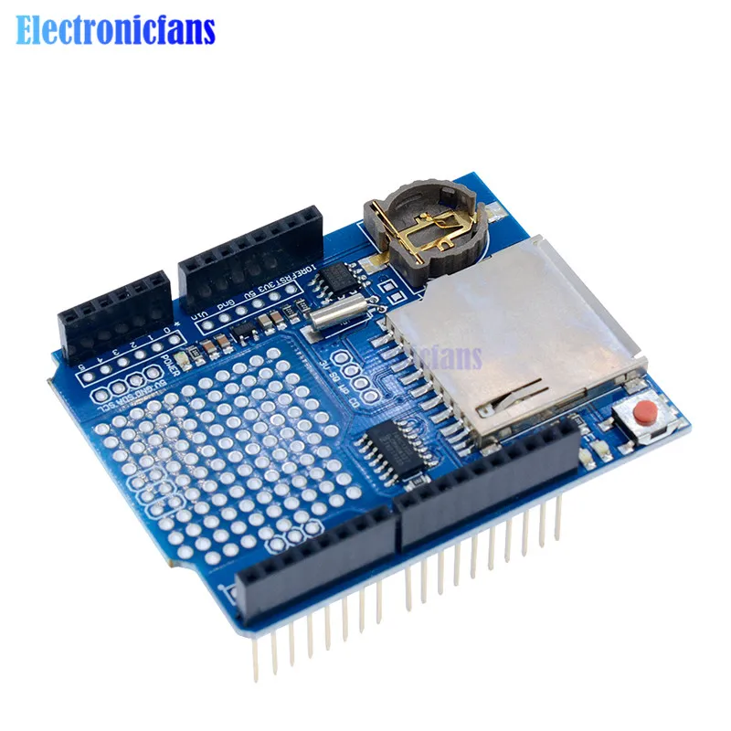 Новый модуль записи данных защита для sd карт V1.0 Arduino UNO карты|shield sd|shield for arduinoshield