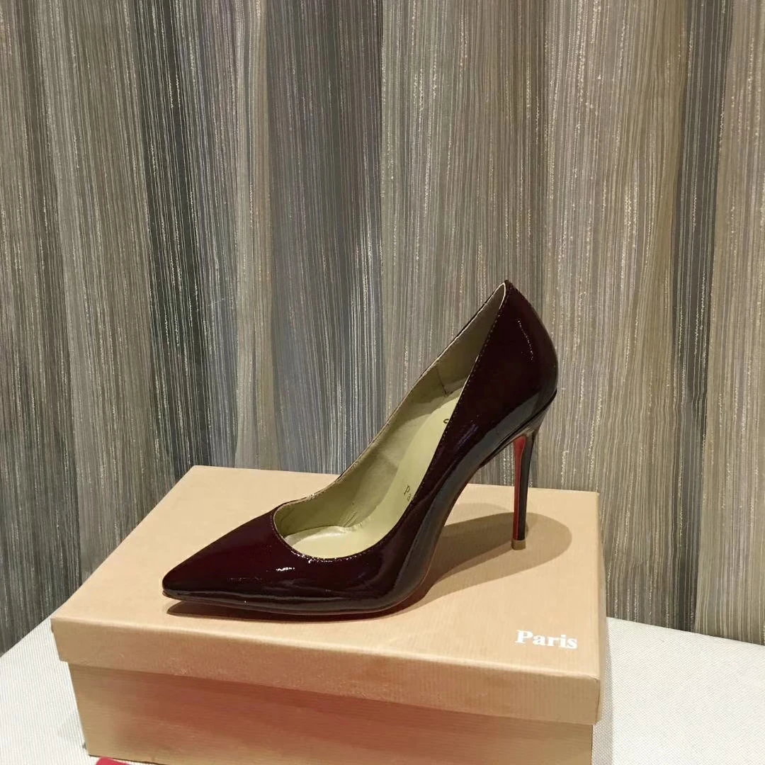 Autumn Women Top Genuine Leather Shoes Woman High Heel Red Bottom High Heels Pumps Women Shoes Autumn Women Top Genuine Leather Shoes Woman High Heel Red Bottom High Heels Pumps Women Shoes