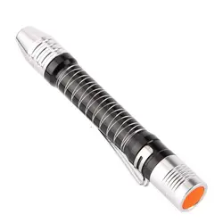 LED Портативный мини ручка Форма фонарик Водонепроницаемый Алюминий сплав аварийного Отдых на природе света с зажимом