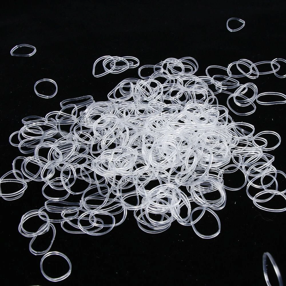 1000pcs/pack Transparent Hair Elastic Rope Rubber Band For Women Girls Bind  Tie Ponytail Holder Accessories Hair Styling Tools - Braiders - AliExpress