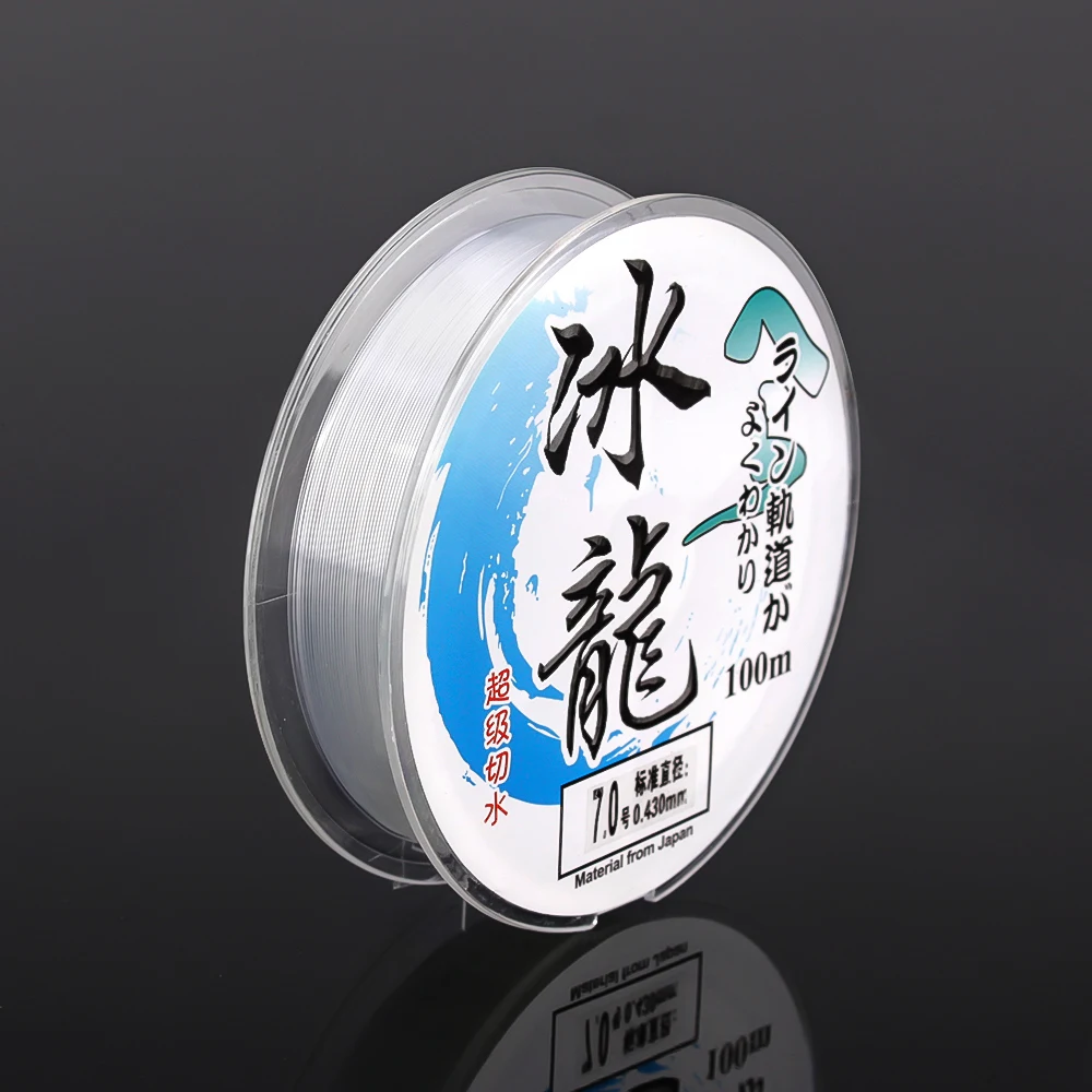100M Nylon Fishing Line Monofilament Japanese Material for Saltwater Carp Fishing Fluorocarbon Fishing Lline Fly Line