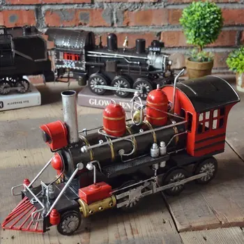 

Retro Resin Locomotive Accessories Decorative Ornaments Shelf Bar Cafe Gift
