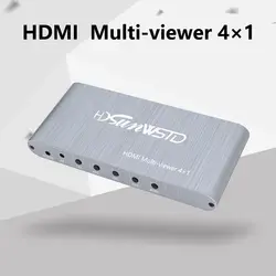 HDMI 4x1 Мульти-просмотра полный 1080p коммутатор бесшовный мультипросмотра сплиттер для мониторов конвертер