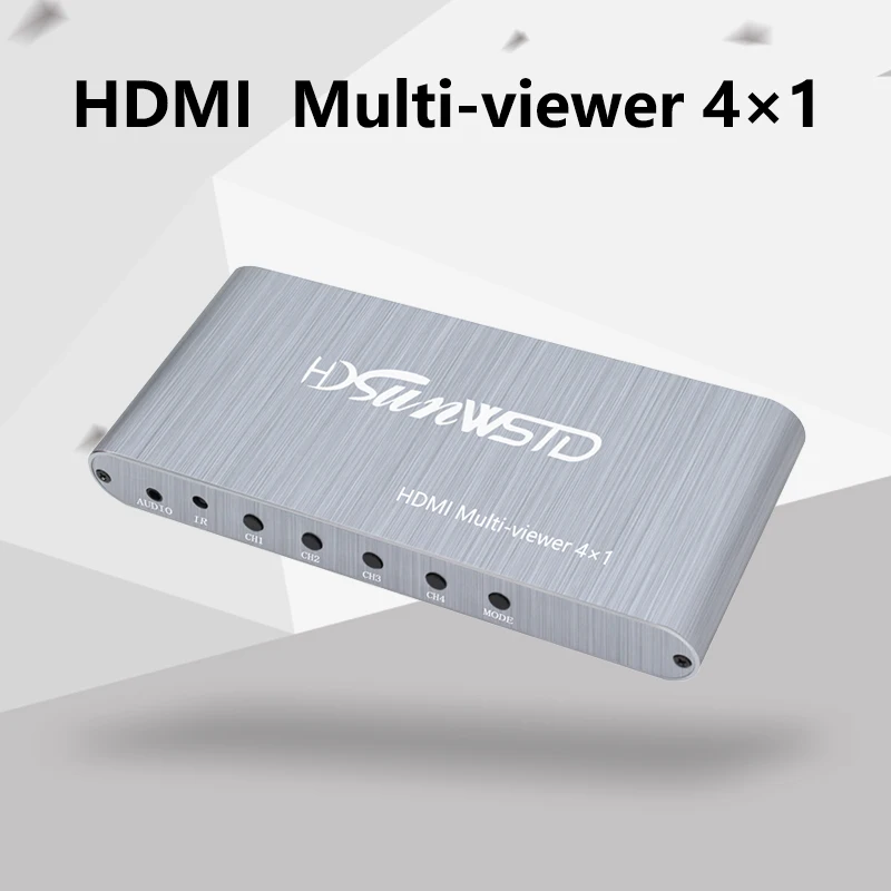 HDMI 4x1 Мульти просмотра Full 1080p Switcher бесшовный мультивьюер переключатель