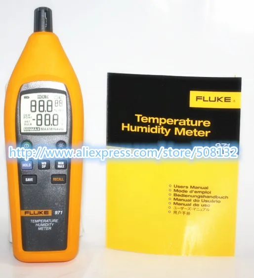 Fluke 971 Измеритель температуры и влажности Psychrometer 99 запись емкости F971 | Инструменты