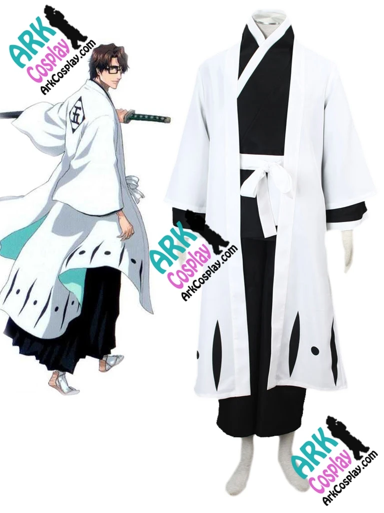Черное кимоно для косплея Bleach Aizen Sousuke мужской костюм по Вселенной Блич|bleach cosplay