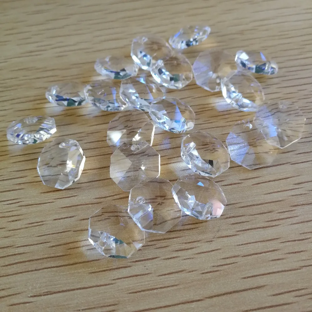 Buy 2000 pieces Clear crystal beads k9 in 1 Hole 14mm