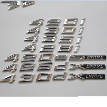 

Chrome Letters Trunk Emblem Emblems Badges for BMW F32 F33 F82 F83 435d 425d 420d 430d 435i 420i 430i 428i 440i 418d XDrive