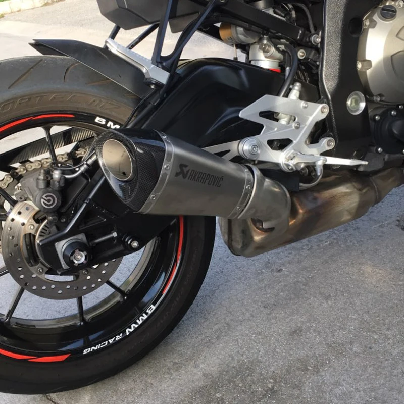 

60MM Motorcycle Exhaust Muffler with Laser Marking Slip on for BMW S1000R 2010-2016 S1000RR 2015-2017