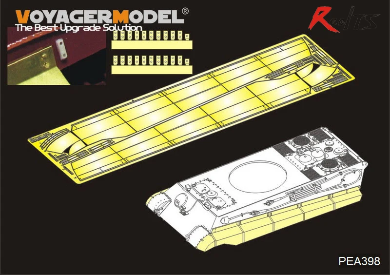 RealTS Voyager PEA398 1/35 Второй мировой войны немецкий Король тигр шурцен (Для MENG)|Наборы