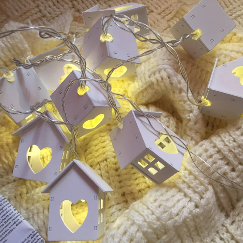 Loving-Heart-Wooden-House-Lights-10pcs-LED-String-Light-Fairy-Lights-Home-Wedding-Party-Bedroom-Decoration