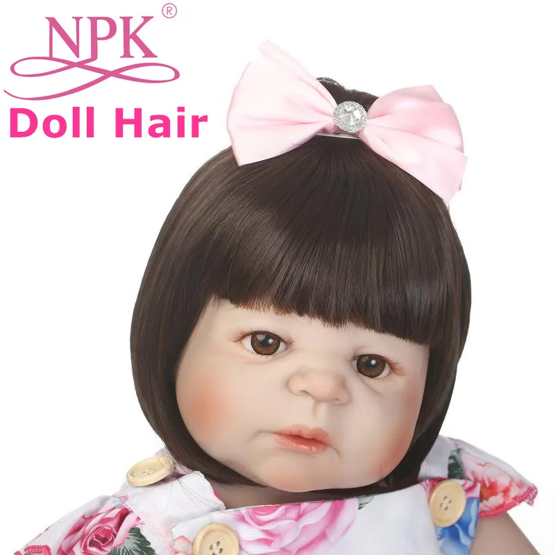 

NPK Short Straight Hair Wig For 50-57cm Girl & Boy Reborn Doll New Reborn Dolls Sticked Hair Wig For Sale NPK Doll Accessories
