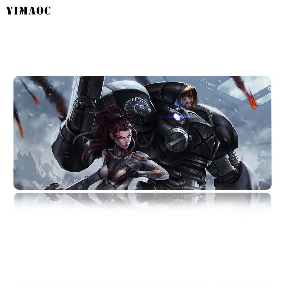 YIMAOC Starcraft 2 коврик для мыши 40x90 см Коврик для компьютерной мыши Противоскользящий натуральный резиновый игровой коврик для мыши - Цвет: MP5 40x90cm