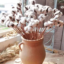 Имитация искусственного хлопка цветок сушеные яркие украшения для дома Свадьба Сад E2S