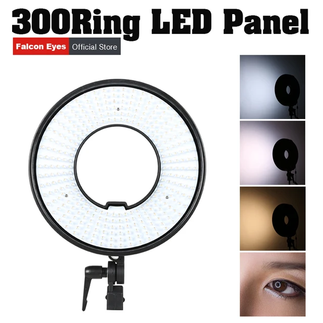 Falconeyes 300 LED Video Ring Licht Dimbare Selfie Verlichting Video ... Falconeyes 300 LED Video Ring Licht Dimbare Selfie Verlichting Video ...